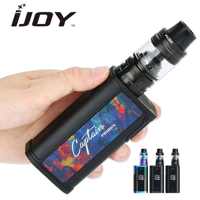 100% Original 225W IJOY Captain PD1865 TC Mod with Captain Tank 4ml TC Kit without 18650 Battery Electronic cigarette Vaping