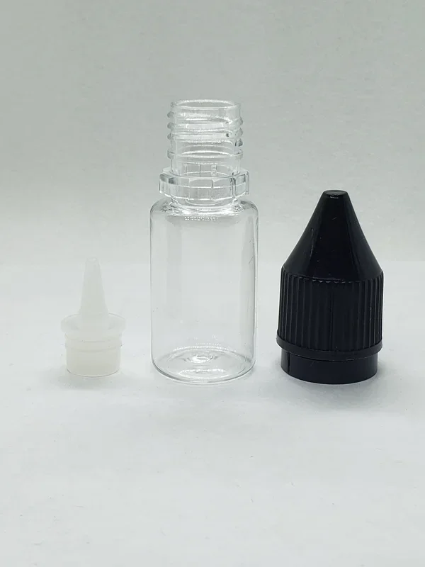 10ml Dropper Bottles PET Plastic with Childproof Caps