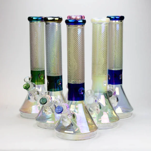 13″ Genie Electroplated Glass Beaker Bong ( F11 )