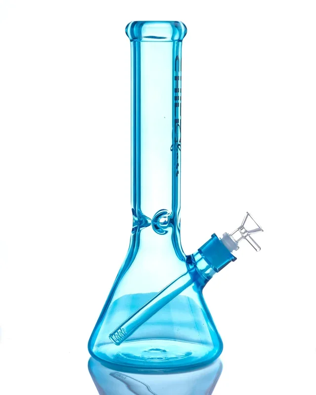 14” Blue Beaker Bong – Chill Glass