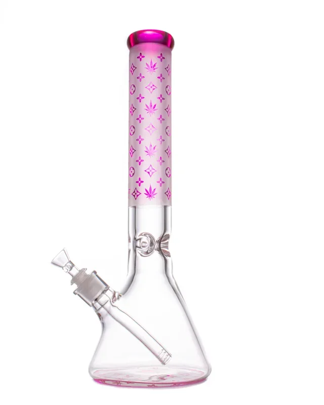 15.5” Pink Beaker Bong