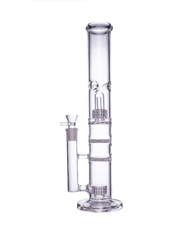 16” Tall Clear Honeycomb Bong