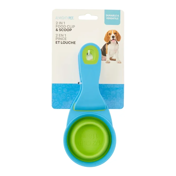 2-in-1 Pet Food Clip & Cup Scooper