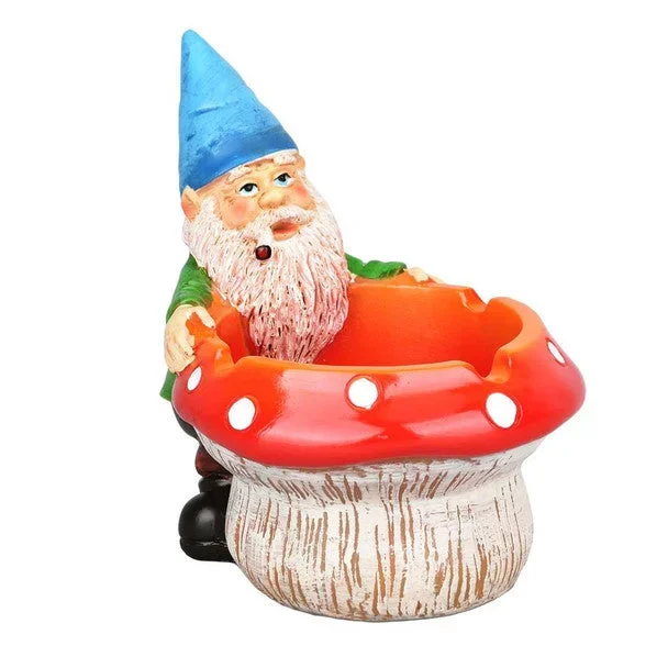 3.5″ Gnome And Mushroom Ashtray