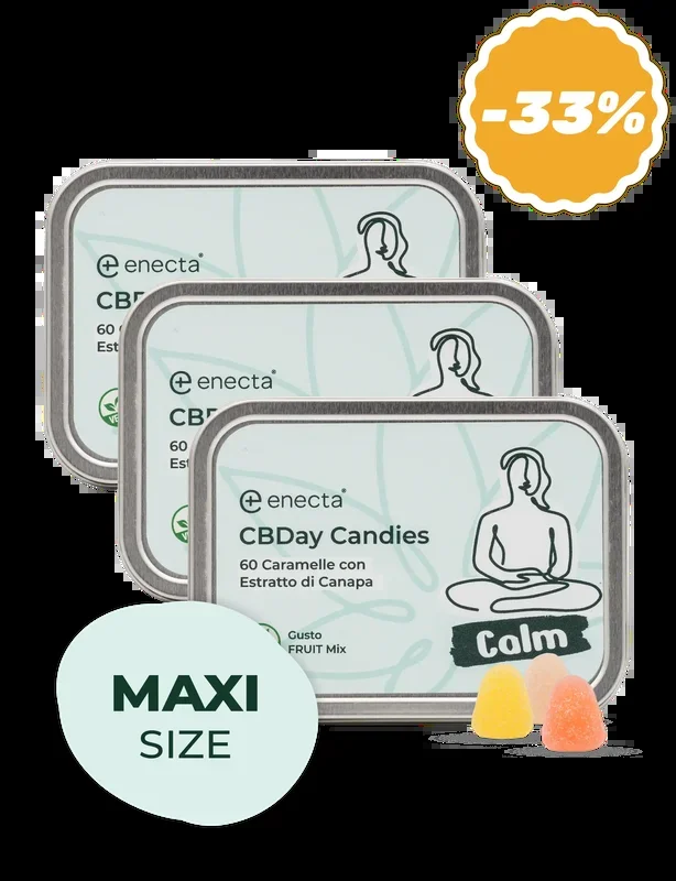 3er Pack | CBDay Bonbons gegen Angst und Stress | 120 g