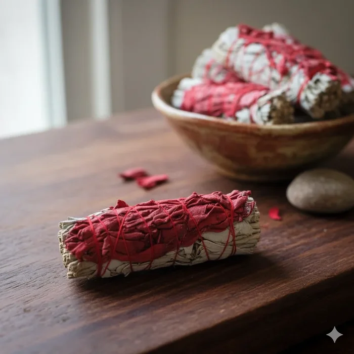 4″ White Sage & Dragon’s Blood Smudge Stick