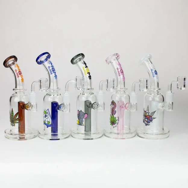 5.7″ MGM Glass 2-in-1 bubbler with graphic [C2677]