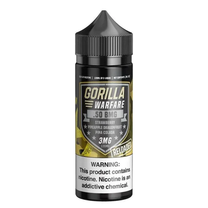 .50 BMG(Strawberry Mango Pina Colada) – Gorilla Warfare 120mL