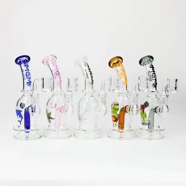 6.5″ MGM Glass 2-in-1 bubbler with Graphic [C2673]