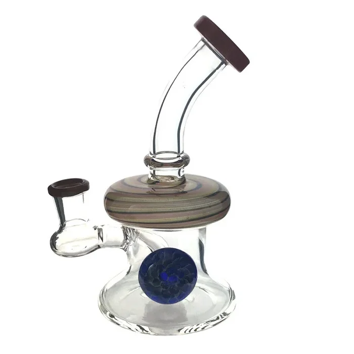 7.5″ Dab Rig with Colour Swirl Accents