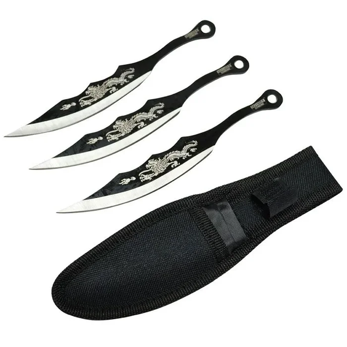 7″ 3-in-1 Two Tone Dragon Print Blade