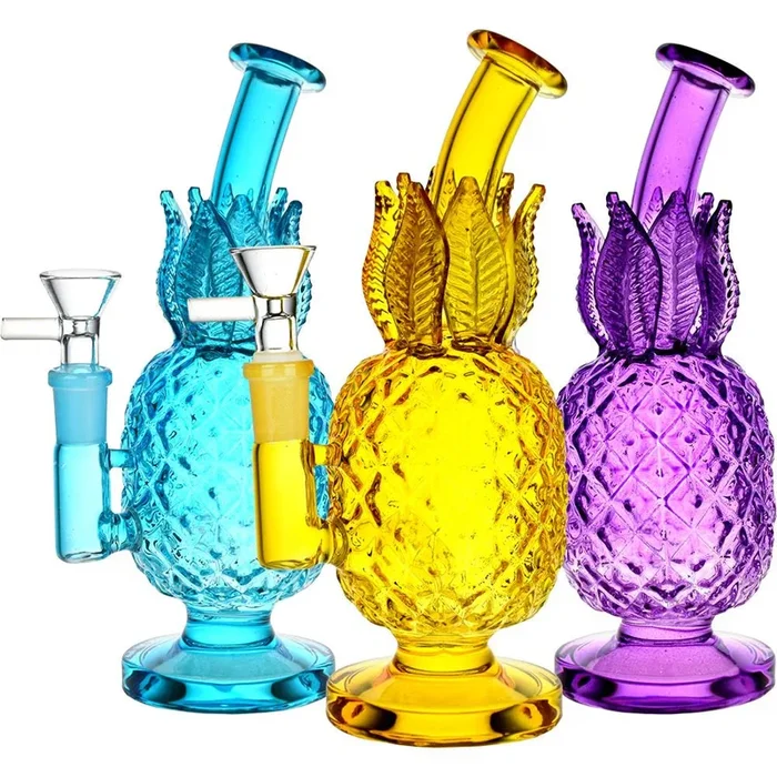 8.5″ Clearest Pineapple Glass Bong