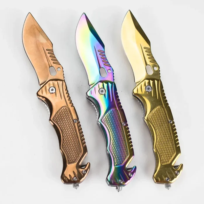 8.5″ Foldable Pocket Knife – Metallic Elegance