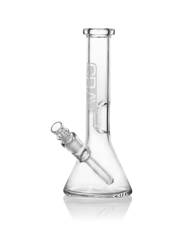 8” GRAV Clear Beaker Base Water Pipe
