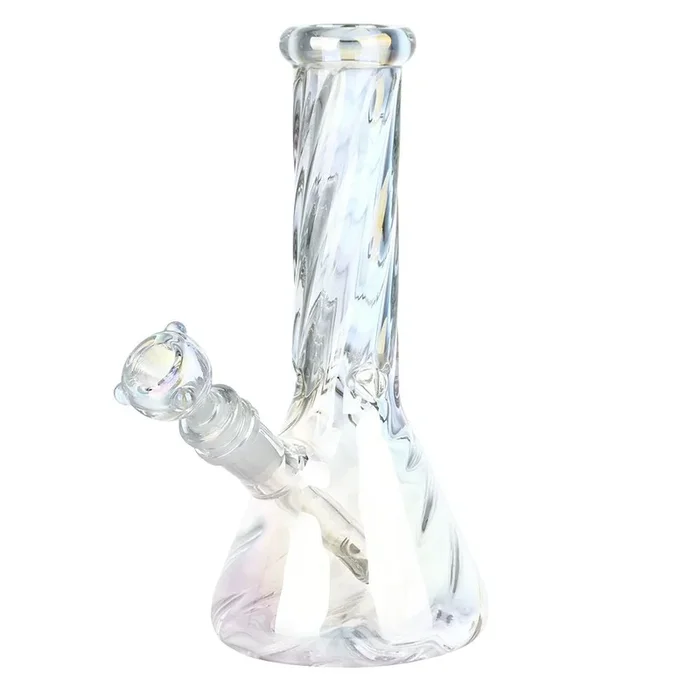 A Positive Twist Beaker Glass Bong – 8.5″