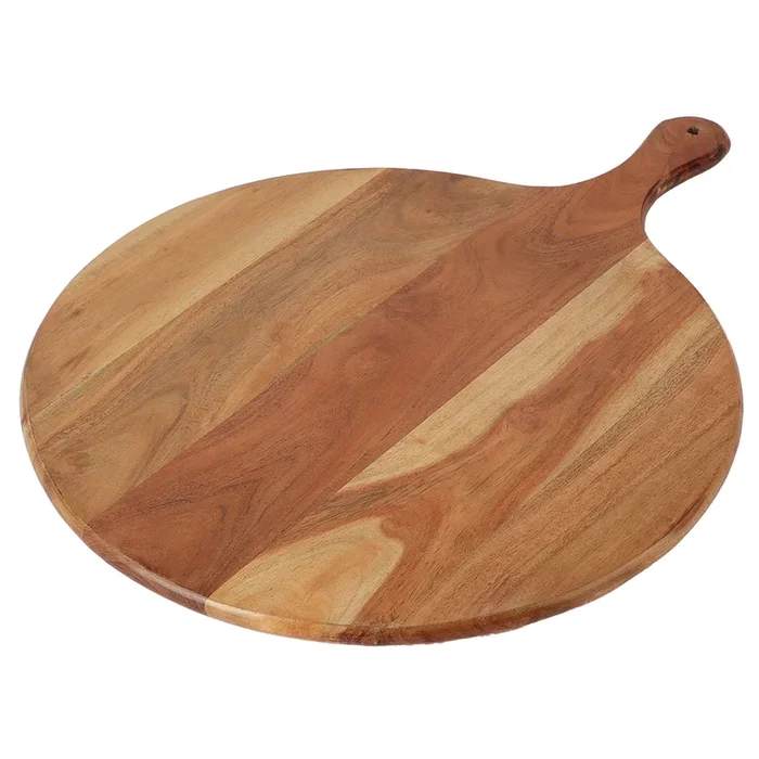 Acacia Round Wood Board, 21-in x 16-in x 0.5-in.
