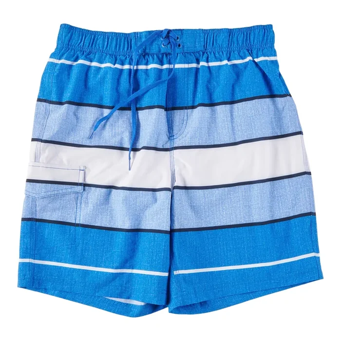 ACX Active Men’s Stretch Striped Swim Trunks