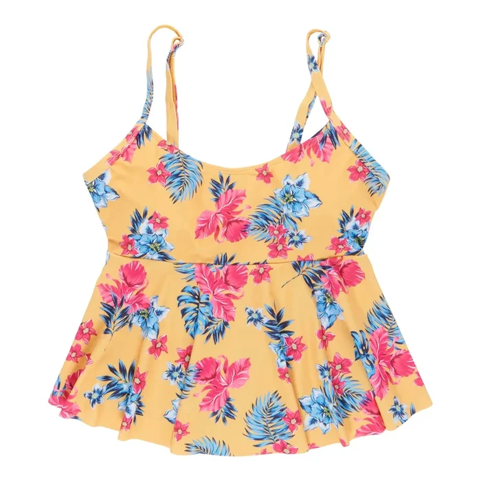 ACX Active Women’s Gold and Fuchsia Tankini Top