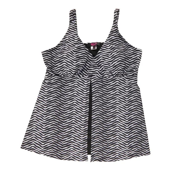 ACX Active Women’s Plus Black/White Tankini