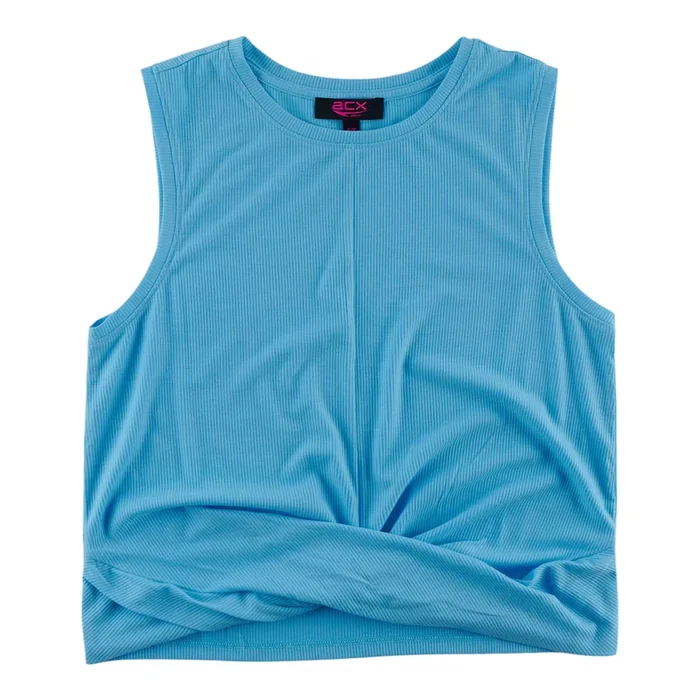 ACX Active Women’s Sleeveless Ribbed Tank with Front Knot