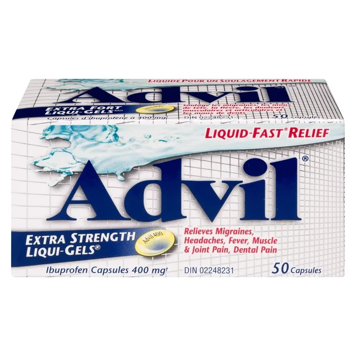 Advil Liqui-Gels Ibuprofen Capsules 400-mg Extra Strength, 50-Pack
