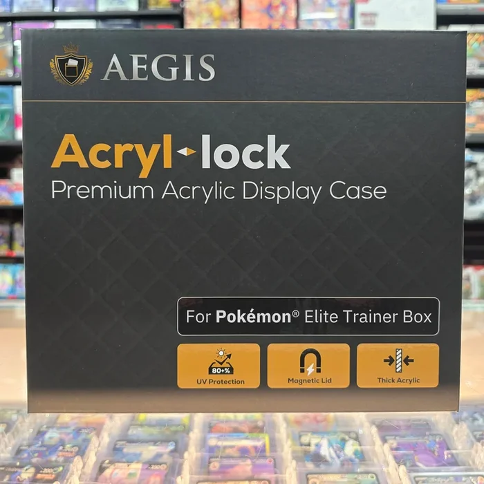 Aegis: Acryl-lock Elite Trainer Box Display (For Pokémon TCG)