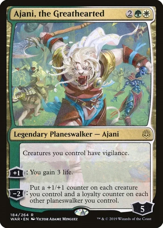 Ajani, the Greathearted (184) (WAR)