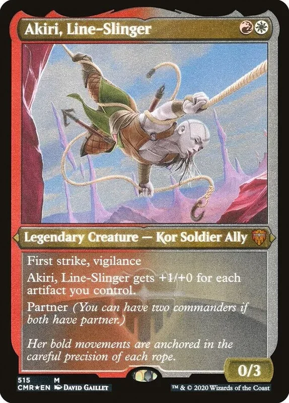 Akiri, Line-Slinger (Foil Etched) (515) (CMR)
