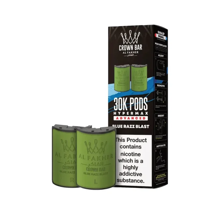 Al Fakher 30K Hypermax Blue Razz Blast Refill Pod