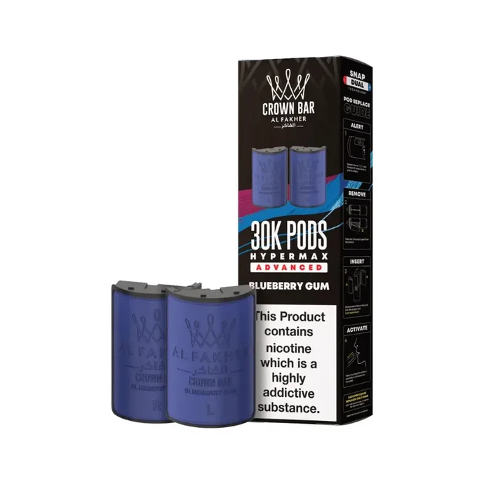 Al Fakher 30K Hypermax Blueberry Gum Refill Pod