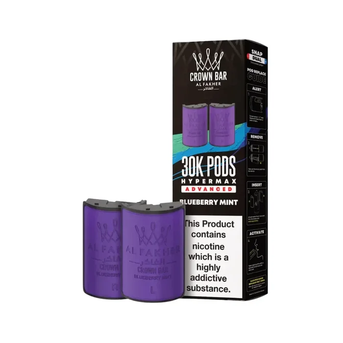Al Fakher 30K Hypermax Blueberry Mint Refill Pod
