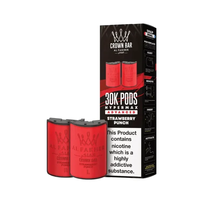 Al Fakher 30K Hypermax Strawberry Punch Refill Pod