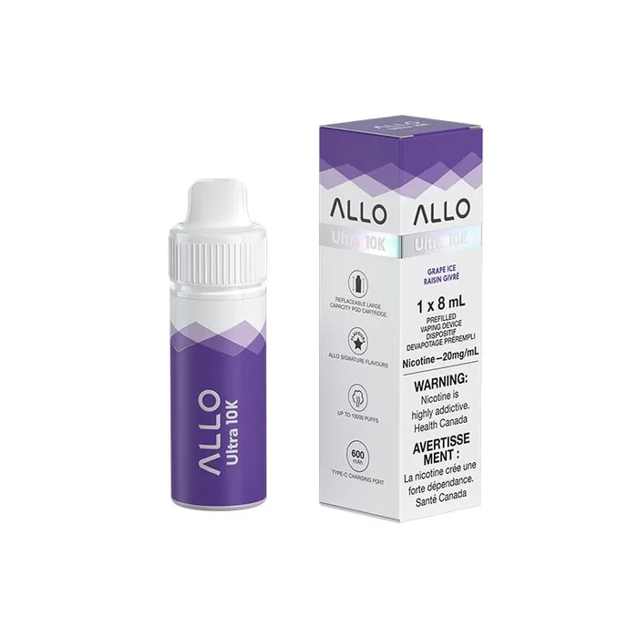 ALLO Ultra 10k Hybrid Disposable – Grape Ice