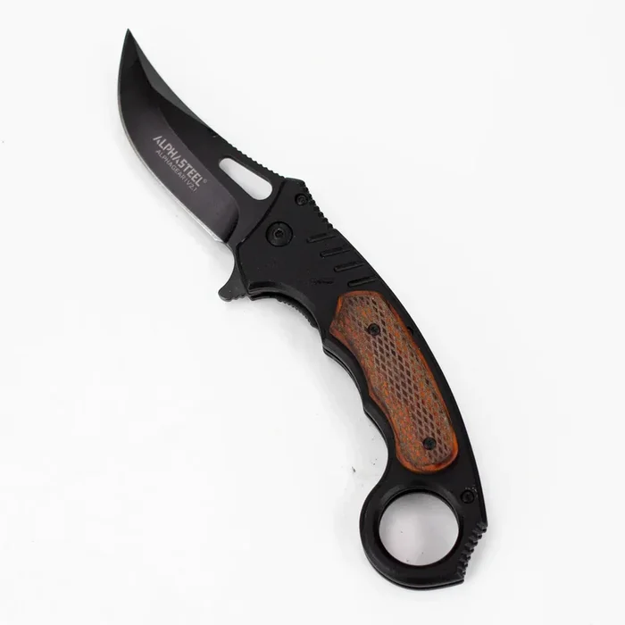 ALPHASTEEL – 8.5″ Folding Pocket Knife – Grimblade