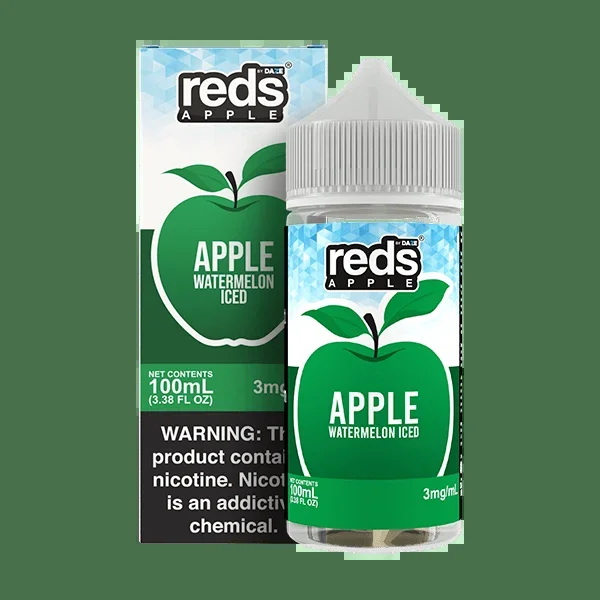 Apple Watermelon ICED – Red’s Apple E-Juice by 7 Daze – 100mL