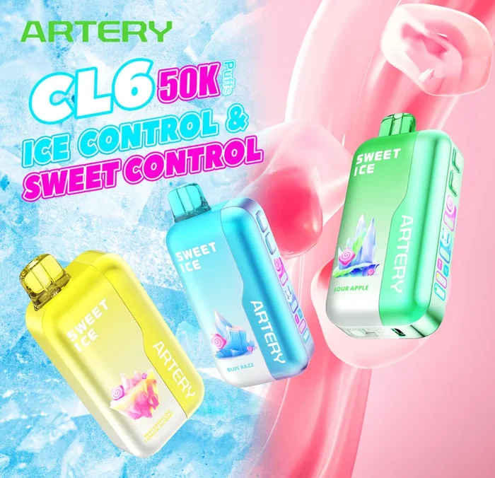 ARTERY CL6 Sweet & Ice Control Disposable Device – 50000 Puffs