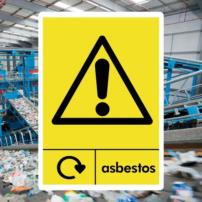 Asbestos Recycling Sign