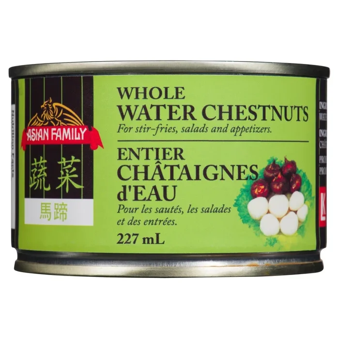 Asian Family Whole Water Chestnuts, 227-ml