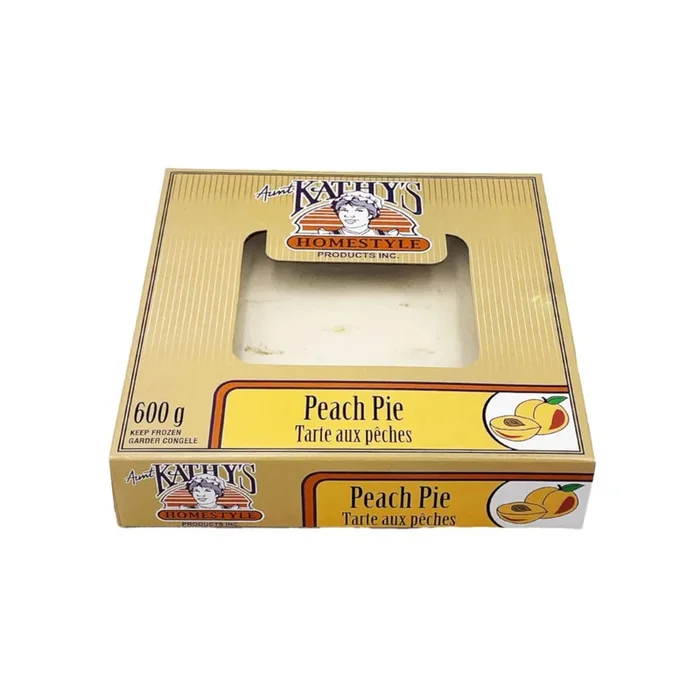 Aunt Kathy’s Homestyle Products Peach Pie, 600-g