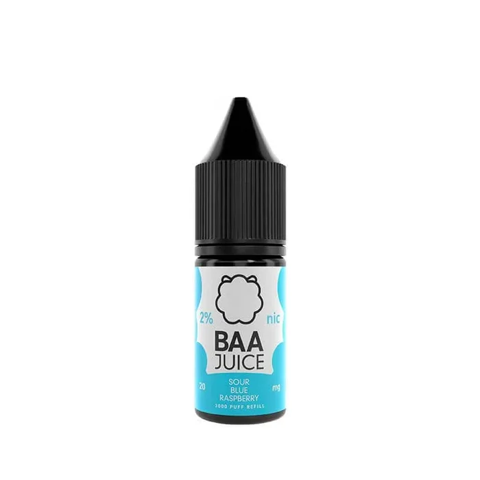 Baa Juice Sour Blue Raspberry 10ml Nic Salt E-Liquid