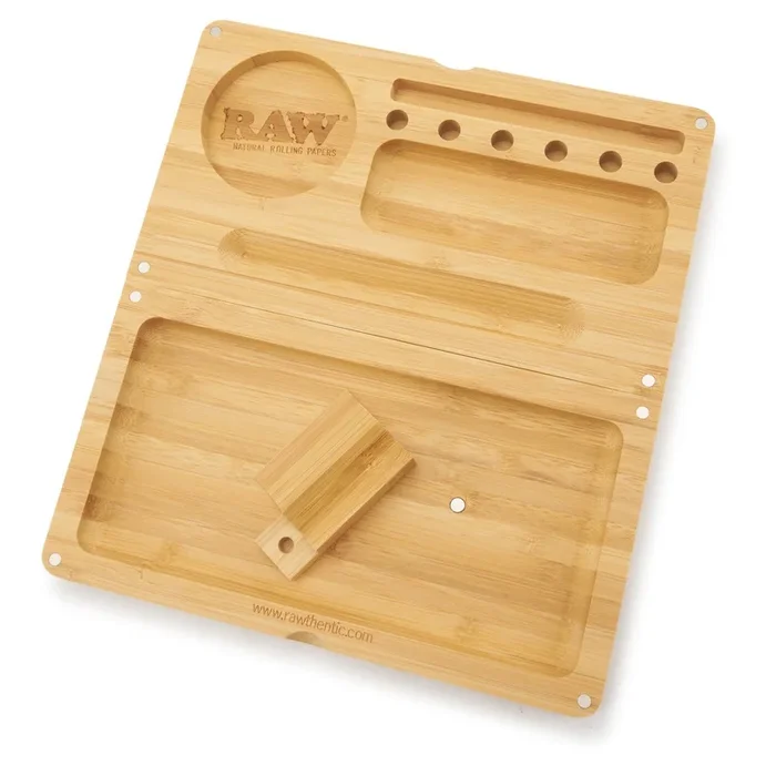 Backflip Magnetic Bamboo Rolling Tray