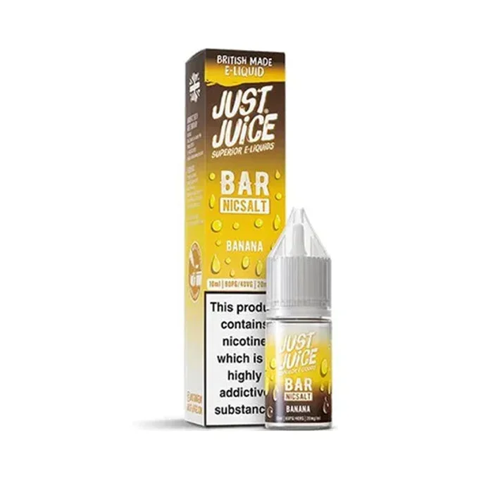 Banana 10ml Nic Salt E-Liquid by Just Juice Bar Salt