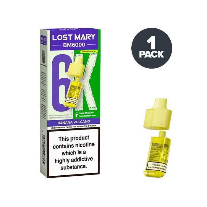 Banana Volcano Lost Mary BM6000 Refill Pack