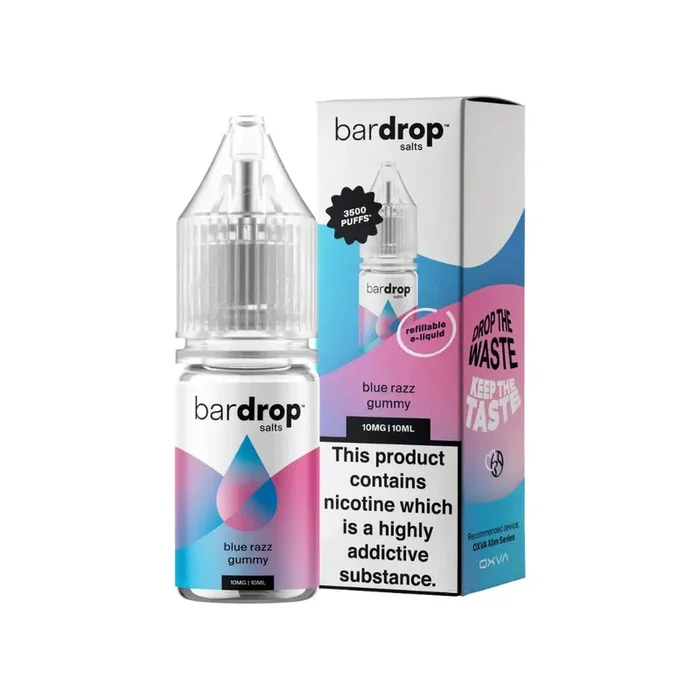 Bar Drop Blue Razz Gummy 10ml Nic Salt E-liquid