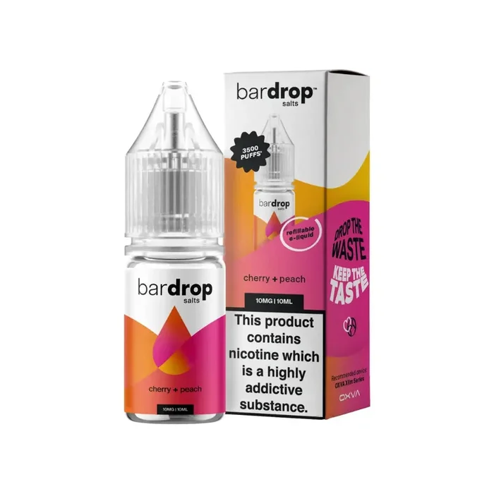 Bar Drop Cherry Peach 10ml Nic Salt E-liquid