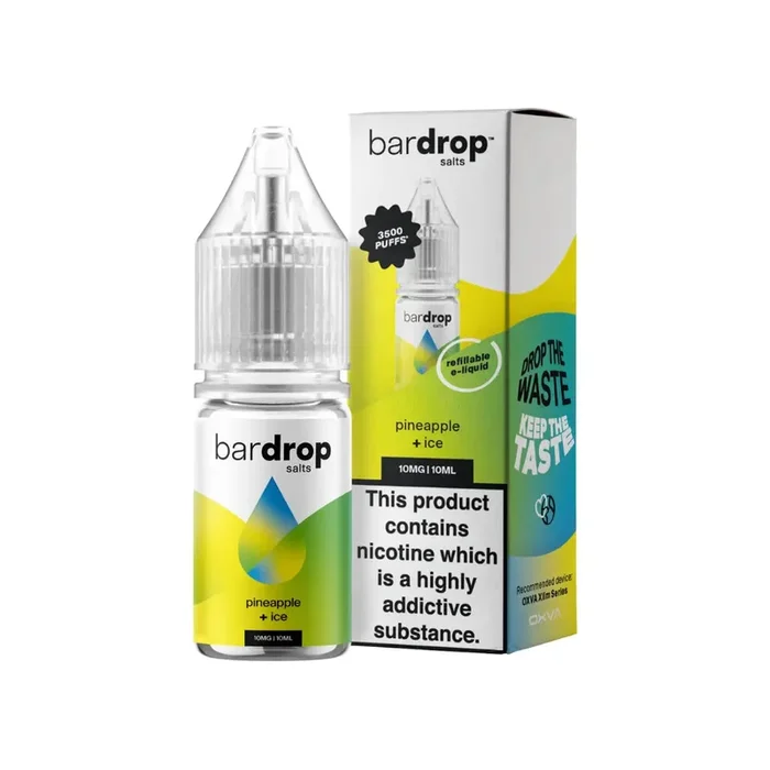 Bar Drop Pineapple Ice 10ml Nic Salt E-liquid