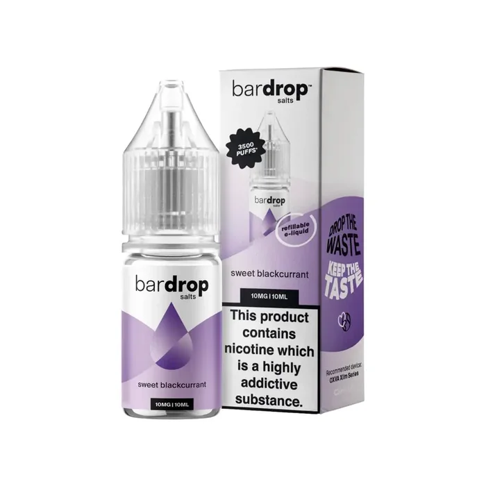 Bar Drop Sweet Blackcurrant 10ml Nic Salt E-liquid