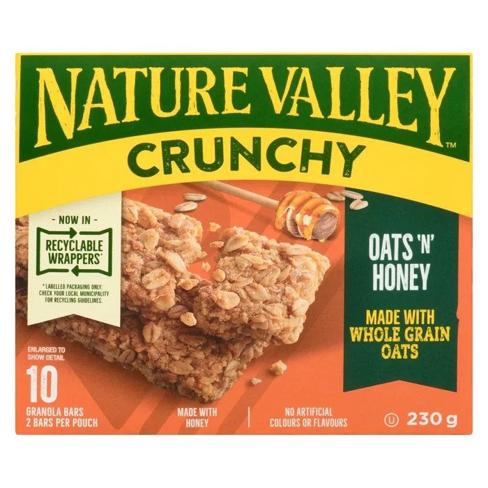 Barres granola Croquantes avoine et miel Val Nature – 10 barres – 230 g