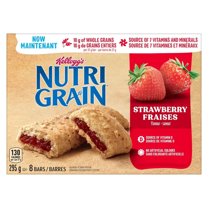 Barres Nutri-Grain Fraises, emb. De 8, 295 g