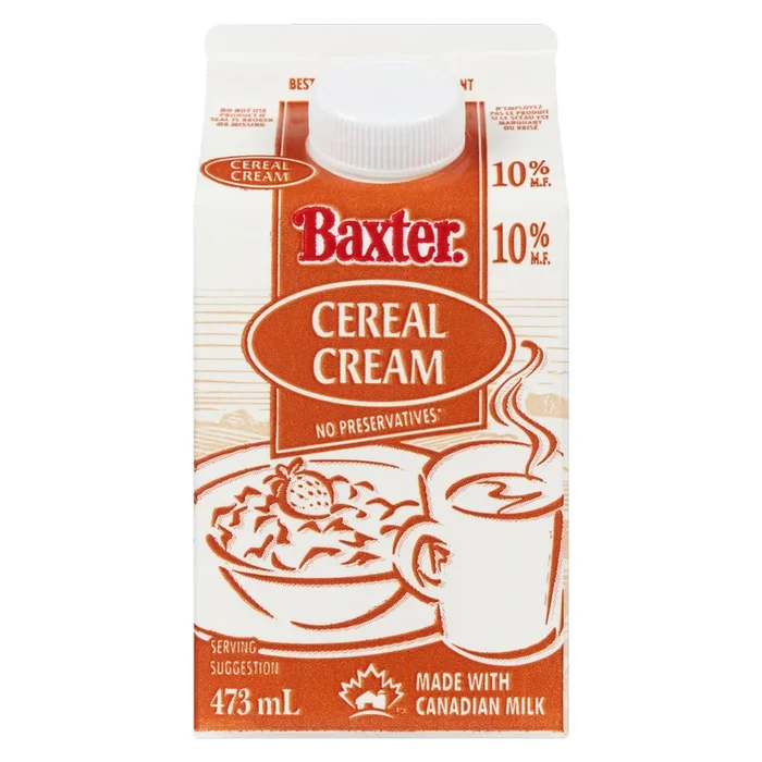Baxter Cereal Cream 10% M.F., 473-ml